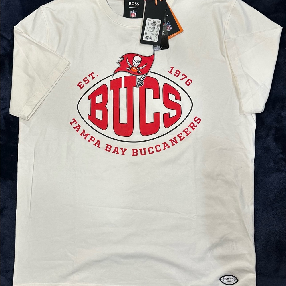 Boss Men’s Tampa Bay Bucs Buccaneers T-shirt White XL Short Sleeve Football NFL